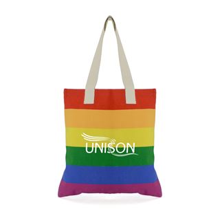 Picture of LGBT+ Canvas Rainbow Shopper