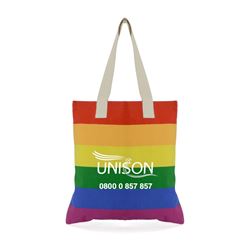 Picture of LGBT+ Canvas Rainbow Shopper
