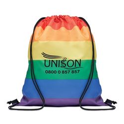 Picture of Rainbow Drawstring Rucksack